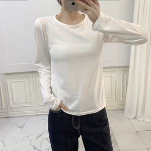 갤러리샵 / 모달스판 기본핏 베이직 긴팔 라운드티