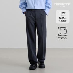 [브리치]  맨즈 / (올데이슬랙스맨즈1탄) 링클프리 핀턱 와이드 슬랙스