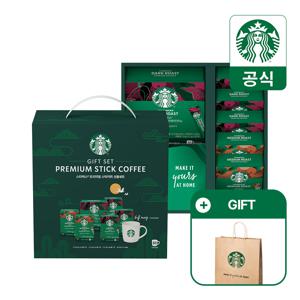 [설 선물세트] 스타벅스 스틱 커피 설 선물세트(80T+머그)