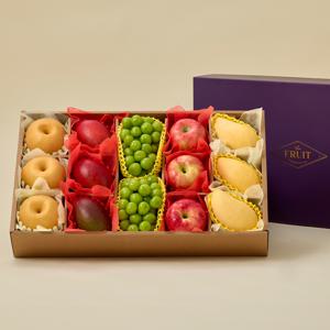 프리미엄 과일 혼합세트(샤인머스켓2,사과3,배3,애플망고3,골드망고3)