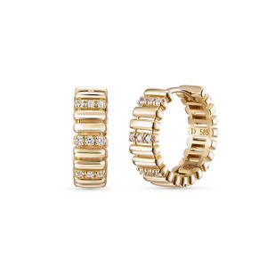 18k 모멘트 랩 다이아몬드 링귀걸이_소