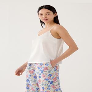 [브리치]  / 6A 실크100% 캐미탑 나시