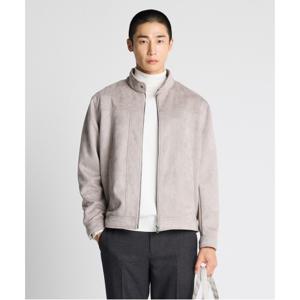 [DIEMS] 하이넥 스웨이드 블루종_베이지 (클래식핏)-DJPVC01CSD