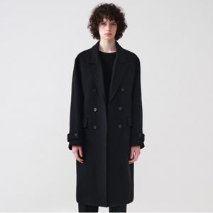 [STCO]더블 브레스티드 코트_블랙 (오버핏)-SCTUD73OSB