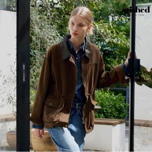 정상가:119,000원 ㅣ 가죽 카라넥 긴팔 코치 자켓 (WICCJK003)