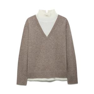 [본사][최초가:329,000원] 울100% 레이어드 터틀넥 풀오버 A254PWKA53