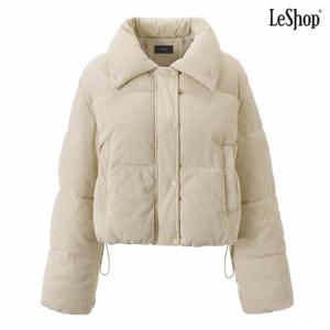 정상가:119,000원 ㅣ 코듀로이 하이넥 스트링 패딩 점퍼 (DP4JJ027A)