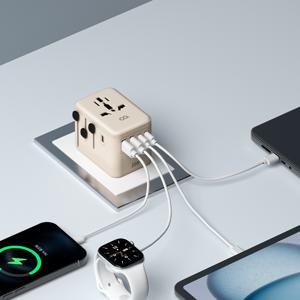 포켓터 해외 여행용 멀티 어댑터 돼지코 멀티탭 EU 일본 중국 미국 플러그