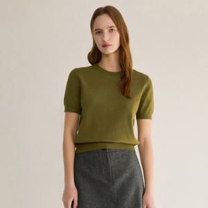 [25 F/W] 소프트 하프 슬리브 반팔 니트 ASKPOP31010