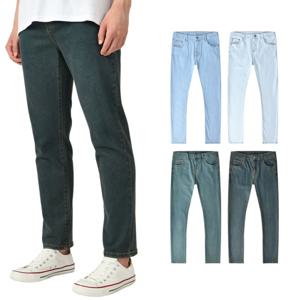 남자 청바지 일자핏 스판 빅사이즈 데님 4컬러 2091