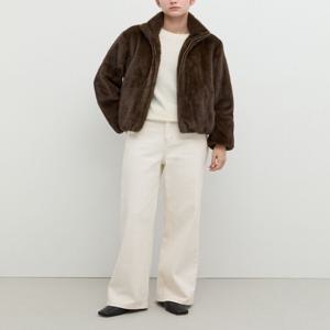 [쉬즈미스] 하이넥 퍼 집업 자켓 SWFJKP42020