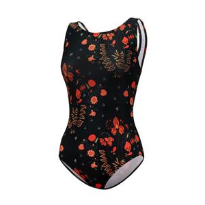 [하프클럽]  여성 미들컷 실내 수영복 AQA1664 파우치3종세트