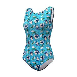 [하프클럽]  여성 미들컷 실내 수영복 AQA1662 파우치3종세트