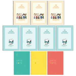 피너츠 스누피 B5 원링노트 10권 세트