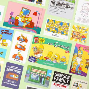 심슨 포스터형 엽서세트 (4 option)