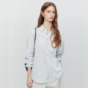 던스트 UNISEX STRIPED OVERSIZED SHIRT MISTYBLUE STRIPE_UDSH5A104B1