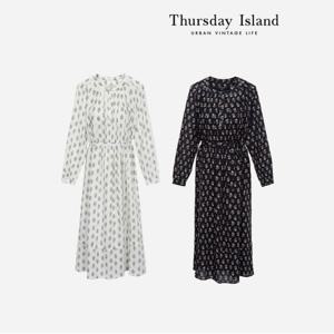 [정상가-339000원][Thursday Island] 체스트 턱 래글런 원피스(T232MOP538W)