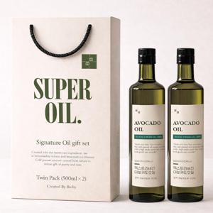 비오바이 저온압착 아보카도 오일 500ml 2병 선물세트 엑스트라버진 프리미엄 멕시코산 HASS