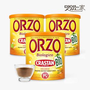 크라스탄 오르조 유기농 보리차 디카페인 보리 커피 125gX3통 카페인없는 차 임산부