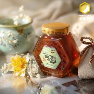 [함평나비꿀] 순수 천연꿀 잡화꿀 2kg 선물세트 / 천연벌꿀 성적서 동봉