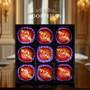 수려한 과일선물세트 홍안1호 3kg내외(사과9과)