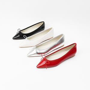 신난다슈 여성 플랫 슈즈 1cm 리본 스틸레토 펌프스 구두 단화 낮은굽 SO251129