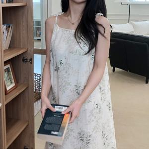 [브리치]  / 순면 100% 끈 나시 여름 원피스 잠옷