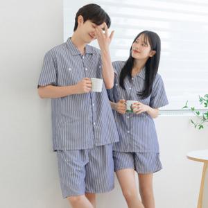 [브리치]  / 빅사이즈 추가)실크 터칭 투포켓 BP커버 커플 잠옷 여름 파자마