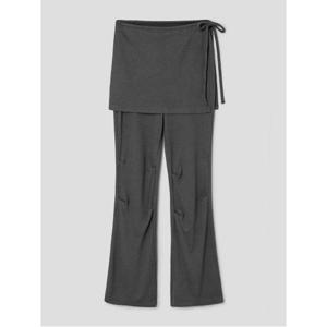 저지 디테처블 랩스커트 팬츠 - 애쉬 (165X21CC24)