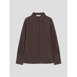 브라운 플루이드 셔츠  브라운 (115X64BY3D)