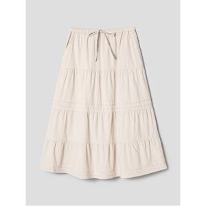 코듀로이 캉캉 롱 스커트  아이보리