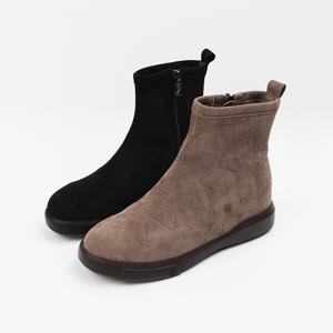 신난다슈 여성 앵클 부츠 5cm 여자 하이탑 운동화 기모 스웨이드 통굽 LD266490