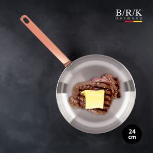 [BRK] 로즈골드 통5중 스테인리스 스틸 후라이팬 24cm 스텐