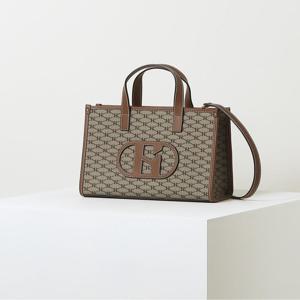 [선물추천] HIBA6E118K2_여성 시그니처 HARIATO 패턴 소가죽 패치 토트백