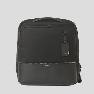 [백팩추천] HJBA6E060BK_남성 블랙 라인 소가죽 배색 백팩