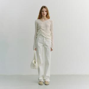 ESSENTIAL STRAIGHT FULL LENGTH JEANS_OFF WHITE_UDPA6A207OW