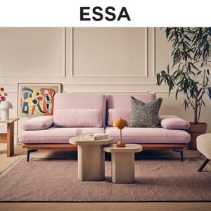 베일리 3인 하프스윙기능 리브 패브릭 소파