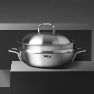 WOLL 셰프마스터 316 티타늄 통7중 파티웍 28cm