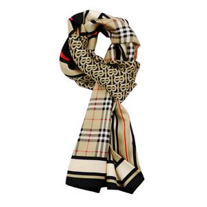 모노그램 스트라이프 빈티지 체크 프린트 스카프 8011951 A7026