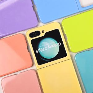 갤럭시 Z 플립5 3D 컬러 슬림 하드케이스 힌지보호 단색 케이스 무선충전