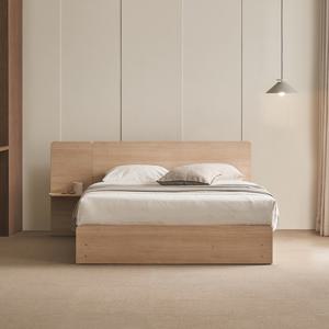 에몬스 플랫온 LED 호텔침대 Q세트(사이드패널1+휴 플랫탑매트)