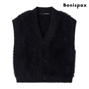 정상가:59,000원｜앙고라 V넥 밍크 에코퍼 버튼 베스트 (XO3VW004L0)