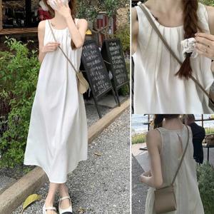 여자 여름 신혼 여행 맥시 롱 나시 원피스 비치웨어 휴양지원피스바캉스룩