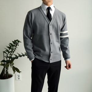 수트 이너 남성 와이셔츠 가디건 견장니트 겨울 간절기