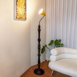 믹스드 플로어 램프 장스탠드 조명 옐로우