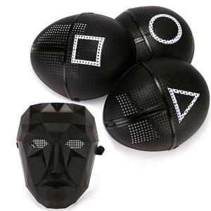 오징어게임2 패러디 가면 네모 세모 동그라미 프론트맨 마스크 할로윈 코스튬 파티 코스프레 소