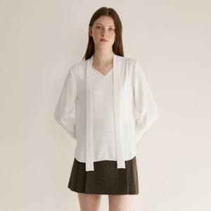 [25 F/W] 셔링 타이넥 긴팔 블라우스 AWWBLP31010