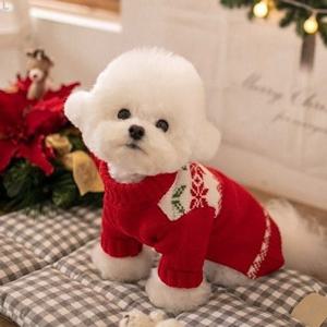 SPS 눈꽃 터틀넥 니트 강아지옷 BND-W28 강아지옷 강아지겨울옷 강이지여름옷 반려견옷 반려묘옷