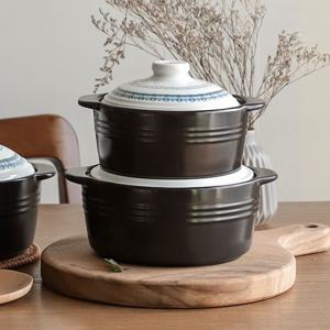 무균열 무흡수 내열 전골 냄비 소 중 내열뚝배기 계란찜냄비 내열냄비 내열도자기 된장찌개냄비