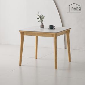 라로퍼니처 뉴턴 800 포세린 통 세라믹 낮은 2인 식탁 테이블 단품